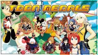 Toon Xion, Aqua, Riku, Ventus and Roxas Medal Showcase!!! - KHUx JP
