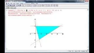 Graphical Solutions of Two Variable Linear Programming Problems Using Maple Part 2
