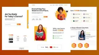 Create a Complete Responsive Education Website Using HTML, CSS, and JavaScript -From Scratch 👨‍🏫👩‍🎓