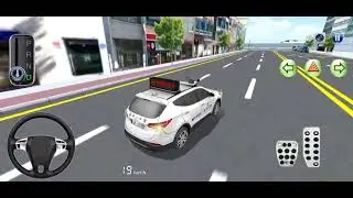 Yellow Super Car City Road Gas Station Driving Funny Gameplay - 3D Driving Class Simulation