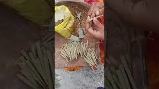 How to make bidi (beedi) in village #bidi banne ka tarika