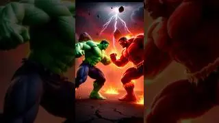 HULK GREEN vs RED HULK 🔥 | The Most Dangerous Hulk Fight #Short #youtubeshort