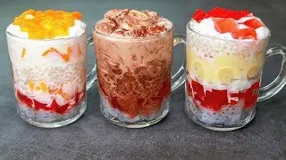 3 Easy Falooda Recipe | Chocolate Falooda | Mango Falooda | Custard Falooda | Yummy
