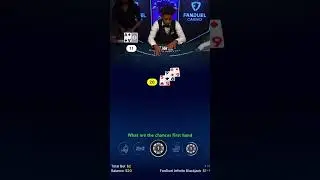 Insane first hand on FanDuel infinite blackjack