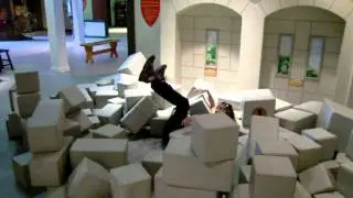 Mom Jumps Into Children's Castle Play Area (Unschool Family Comedy)