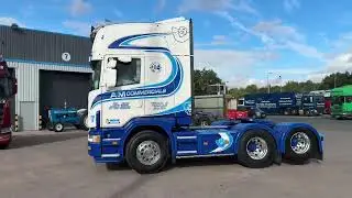 2004 Scania 164 580 Topline 6x2 Rear Lift Axle Tractor Unit, Entered into A&M Auction