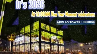 ❤At 12:00 AM &ndash; New Year 2026 Celebration in Indore 🔥| Apollo Tower | #Theshivamspace#newyear2026