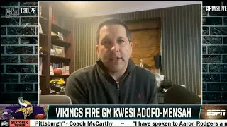 Adam Schefter BREAKING NEWS: Minnesota Vikings fire GM Kwesi Adofo-Mensah after 4 seasons | ESPN SC