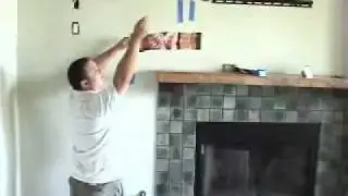 Install TV above fireplace pt 7- install cables