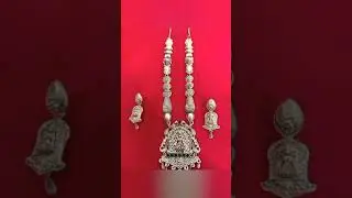 latest Silver oxidised necklace design||silver oxidised long necklace|meesho oxidised jewellery haul