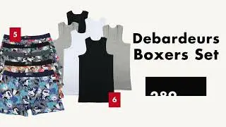 Explorez notre s&eacute;lection de Packs sous-v&ecirc;tements au Maroc.