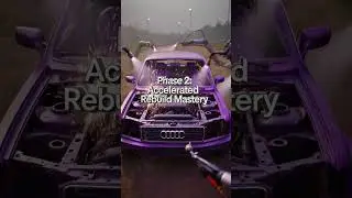 Junkyard Audi Glow-Up#CarRestoration #ViralMakeover #BeforeAfter