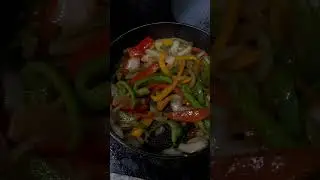 Fried cabbage with Shrimp and sausage !