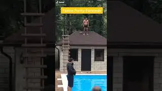 Never jump off a roof into a pool