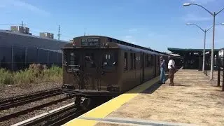 NYC Subway Nostalgia HD 60fps: BMT D-type Triplex & AB Standards Depart Beach 116th St. (8/27/16)