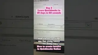 Day 3 - How to Create a Sales Invoice in QuickBooks Online (Beginner Tutorial | Day 3)  #accounting