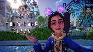 I turned my Plaza into a Theme park! *Speedbuild - Disney Dreamlight Valley