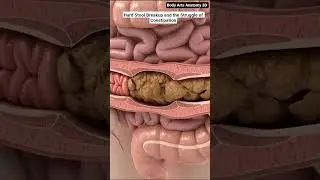 Hard Stool Breakup and the Struggle of Constipation | Gut Health | Body Arts Anatomy 3D