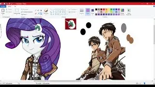 【MLP SPEEDPAINT】Rarity Shingeki No kyojin Outfit Style!