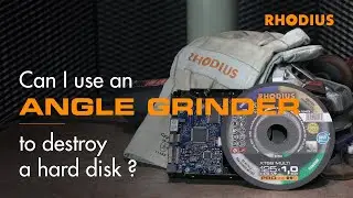 Can I use an angle grinder to destroy a hard disk?