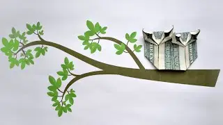 Nice MONEY OWLS | Birds Dollar Origami | Tutorial DIY by NProkuda