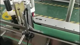 Glass jar glass candle cup wraparound  automatic labeling machine #labelingmachine #labelermachine