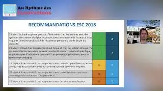 Indications dans la syncope