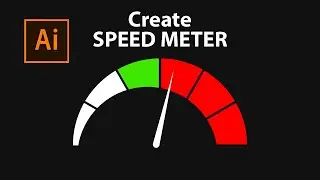 How to make Speed meter Logo in adobe illustrator #Shorts