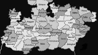 Districts of Madhya Pradesh sharing border with Maharashtra- 1 minute learning through map