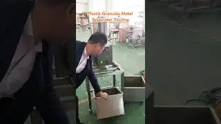 Plastic Granules Metal Separator Testing.