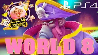 Super Monkey Ball Banana Blitz HD (PS4) World 8 Walkthrough w/Commentary