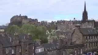 The beautiful Castle view from Tower Restaurant Edinburgh