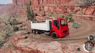 Ford Cargo Max Truck 2428 rocks transporting || BeamNG.Drive