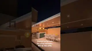 #dubai #modernpergola #pergolarooms #pergola #home #exteriordesign #pergolacover #pergolaparadise