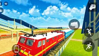 New Update Indian Theft Auto game | Railway station 🚉 Franklin Stand Train 