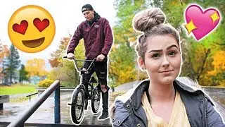 Girlfriend GUESSES my BMX TRICKS!