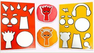 GUESS Which Sprunki Character Will Come out of the cubes+Sprunki Sticker Book SUS MOD #incredibox