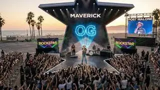 POST MALONE - ROCK STAR (LIVE RUS in VENICE BEACH by O.G.)