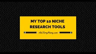 My top 10 niche research tools