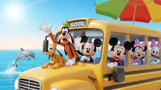 Mickey Mouse&rsquo;s Sea View School Bus Adventure | 3D Kids Cartoon Story with Friends