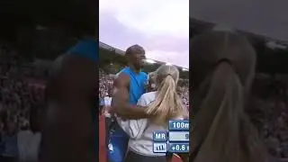 Usain Bolt crashes into a flower girl - Oslo 2012 😄💐