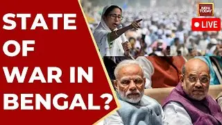 Mamata's Mega March Against ED Raids on I-PAC LIVE | West Bengal Protets | Mamata News LIVE