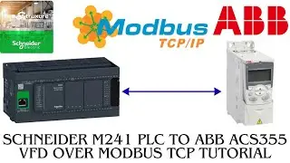 Связь ABB ACS355 по протоколу Modbus TCP с ПЛК Schneider m241