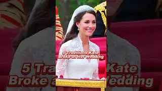 5 традиций, которые Кейт нарушила на своей свадьбе #kate #megan #elizabeth #royal #queen #princess