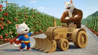 Kitten Was Mocked for His Cardboard Tractor — The Ending Changes Everything | AI Cat Story