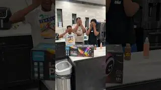 Dad surprises son with hoverboard and big brother gets mad #shorts