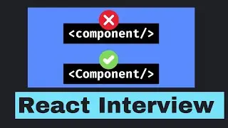 React Interview Question answers in Hindi  #1 why react component start with an uppercase letter