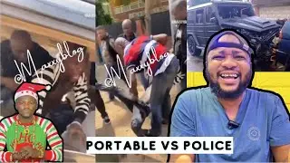 Portable FIGHT Police Before Arresting Him over Debt