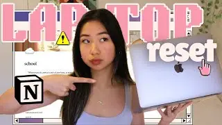 2025 DIGITAL RESET (macbook) + notion tour!  | gabrielle teo