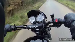 scrambler 900...back lane scratching